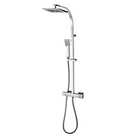GoodHome Kever Chrome effect Wall-mounted Shower