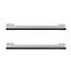 GoodHome Khara Nickel effect Kitchen Cabinet Handle (L)18.8cm, Pack of 2
