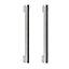 GoodHome Khara Nickel effect Kitchen Cabinet Handle (L)18.8cm, Pack of 2
