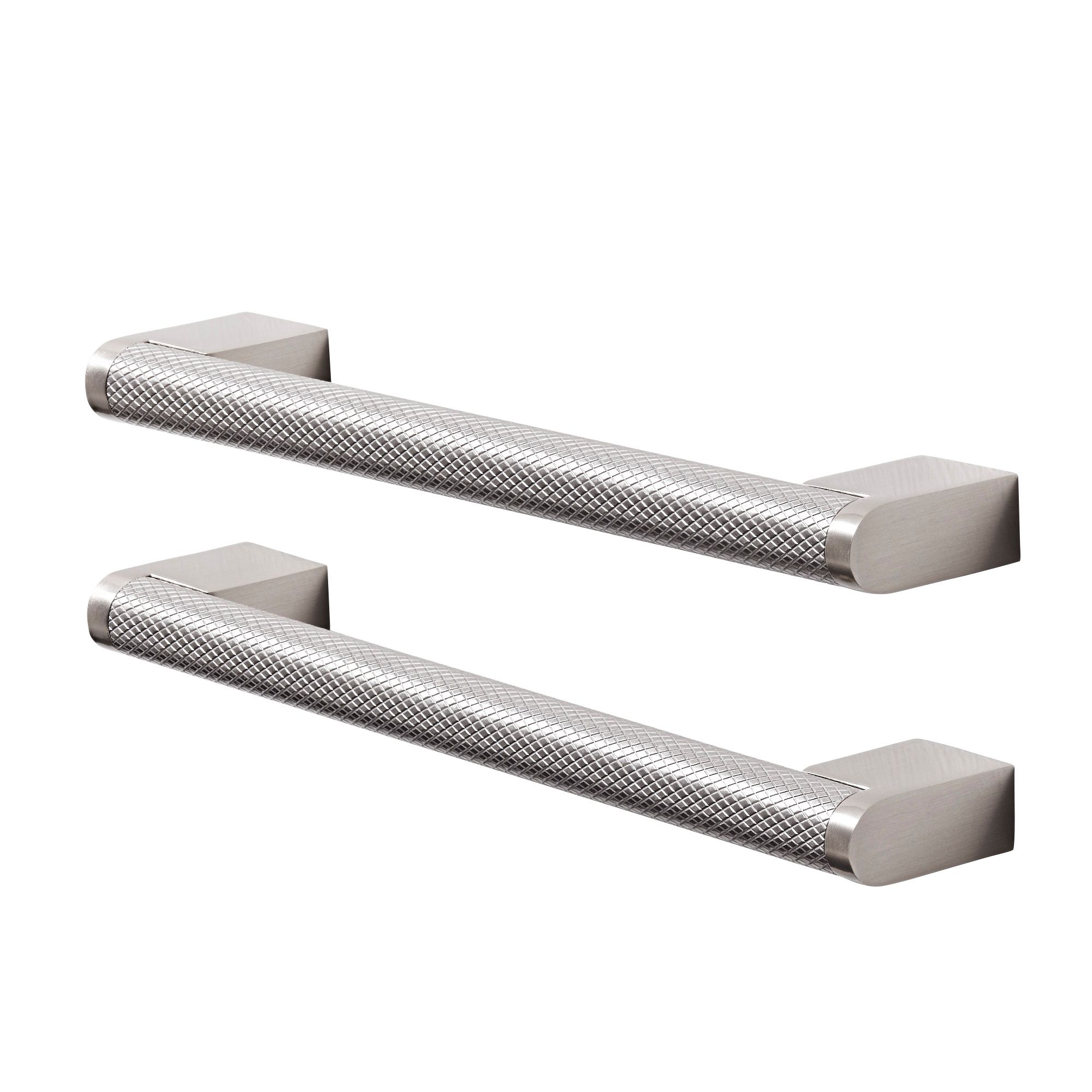 GoodHome Khara Nickel effect Kitchen Handle (L)188mm DIY at B&Q