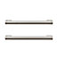 GoodHome Khara Nickel effect Kitchen cabinets Handle (L)18.8cm, Pack of 2