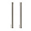 GoodHome Khara Nickel effect Kitchen cabinets Handle (L)18.8cm, Pack of 2