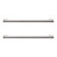 GoodHome Khara Nickel effect Kitchen cabinets Handle (L)28.4cm, Pack of 2