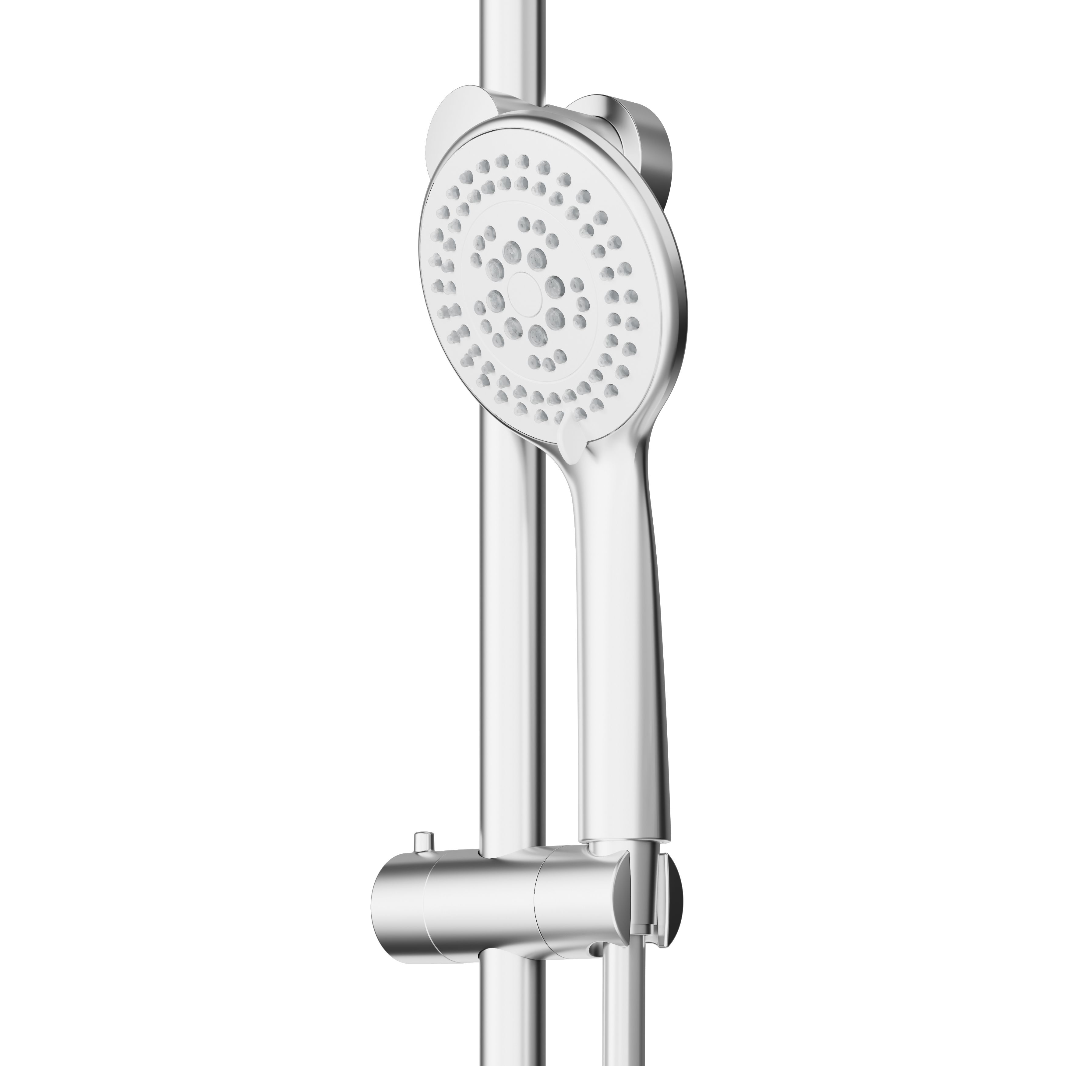 GoodHome Kielder 5-spray pattern Chrome effect Shower kit - 3