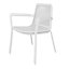 GoodHome Kilifi Bright white Metal 4 seater Chair & table set