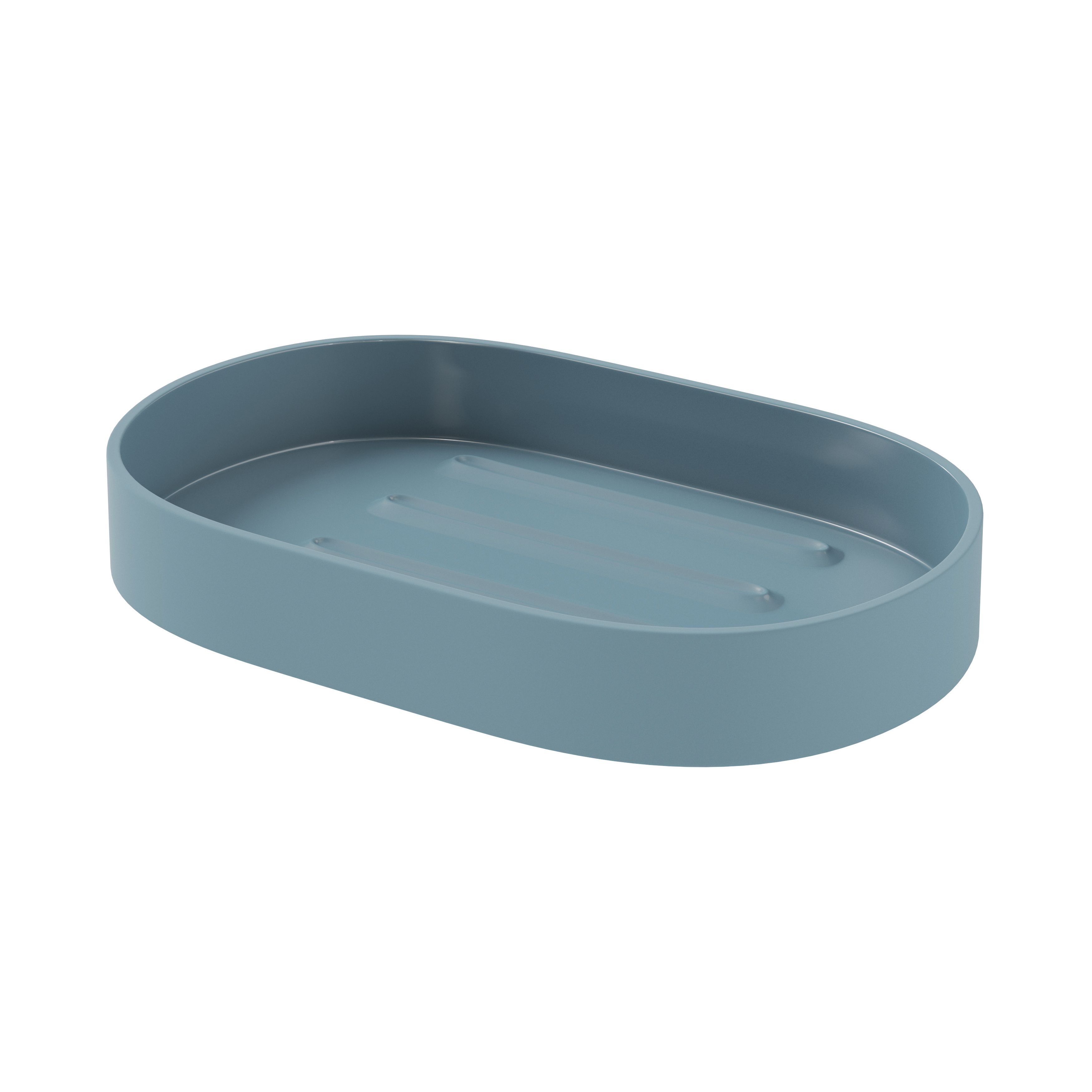 GoodHome Kina Matt Water blue ABS plastic Soap dish Price Comparisons | Compare The Build