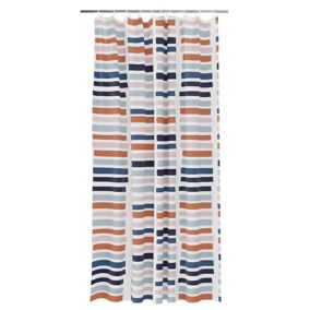 GoodHome Kina Multicolour Lines Shower curtain (L)1800mm