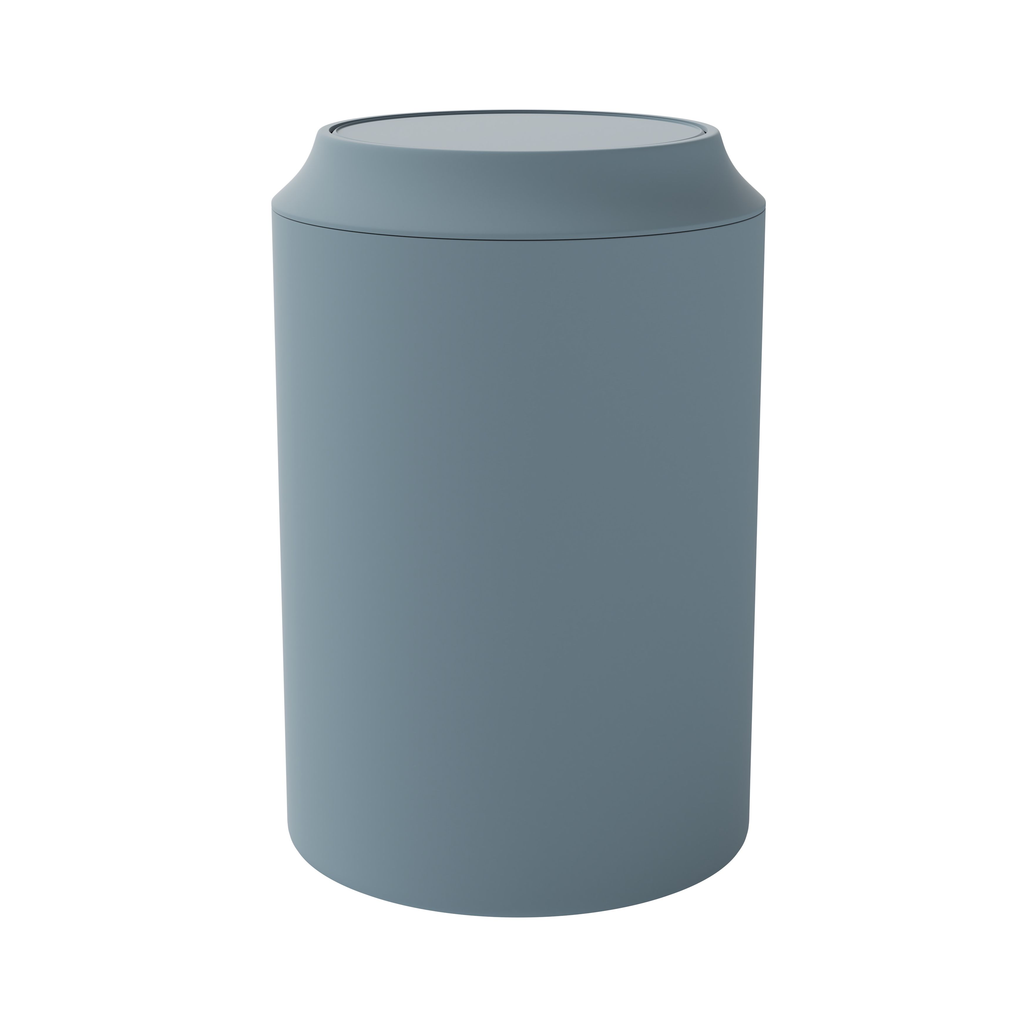 GoodHome Kina Water blue Plastic Bathroom Bin 5L DIY at B&Q