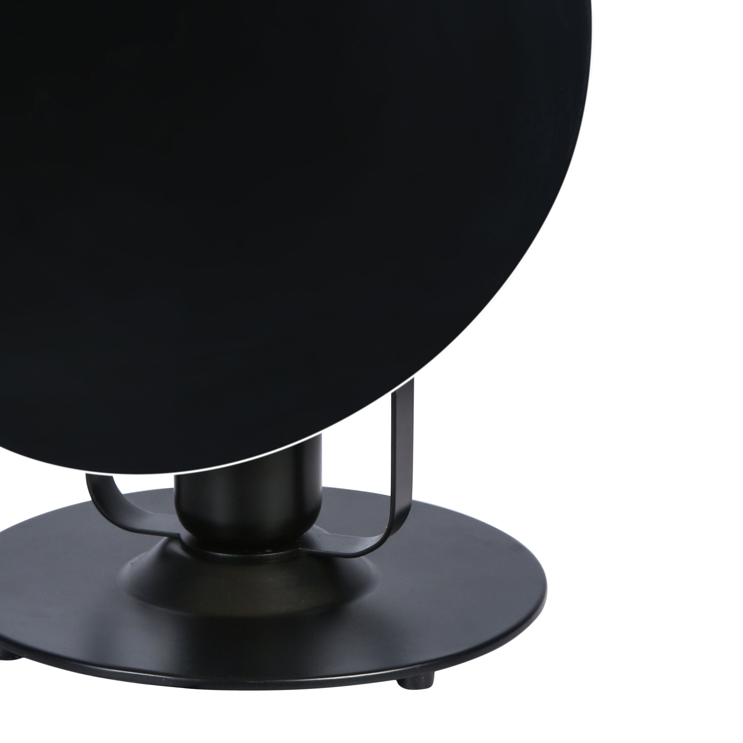 GoodHome Kiranat Matt Black Table light