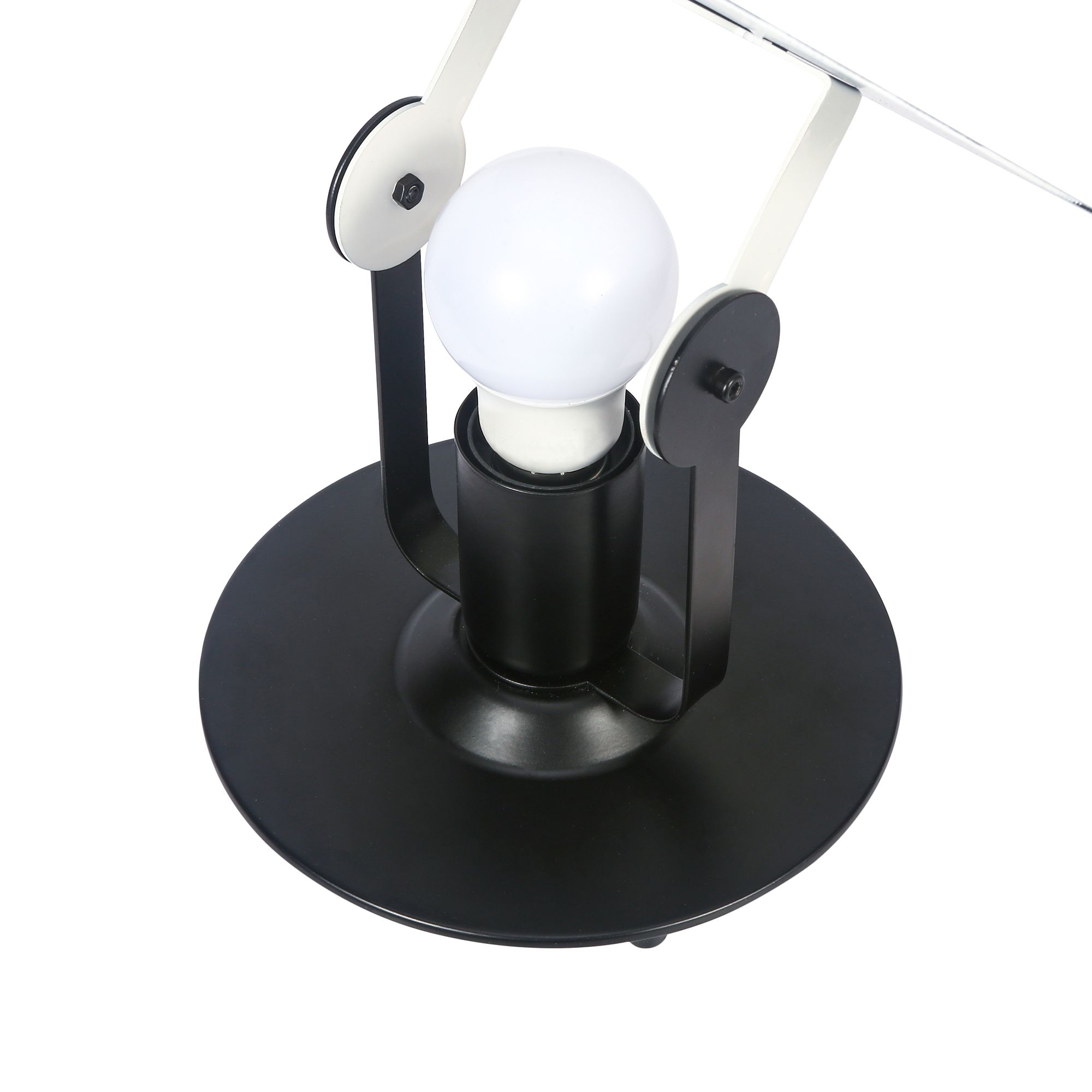 GoodHome Kiranat Matt Black Table light