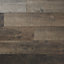 GoodHome Kirton Brown Gloss Oak effect High-density fibreboard (HDF) Laminate Flooring Sample, (W)193mm
