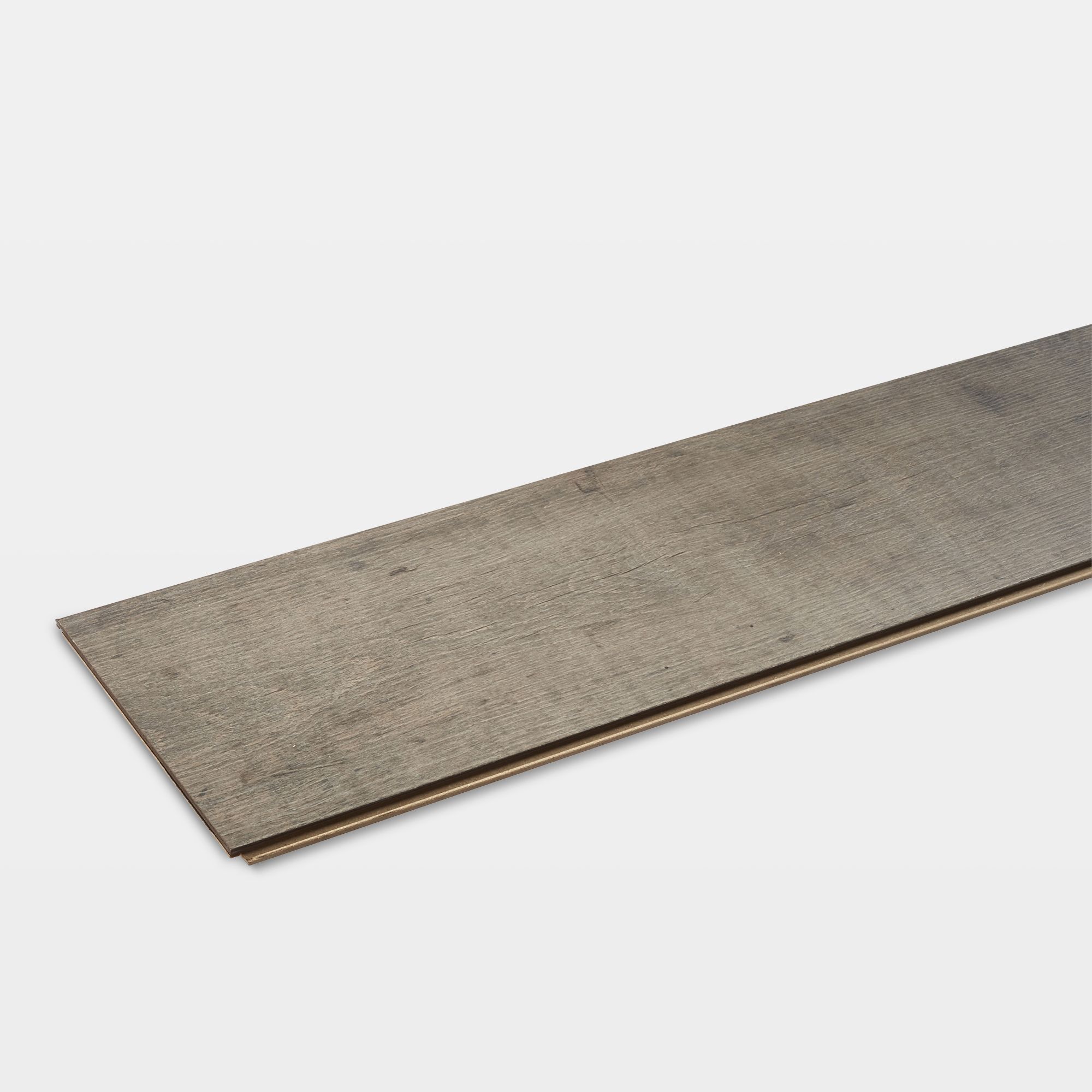 GoodHome Kirton Brown Gloss Oak effect Highdensity fibreboard (HDF