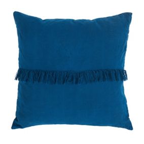 GoodHome Kisiria Abyssal blue Cushion (L)50cm x (W)50cm