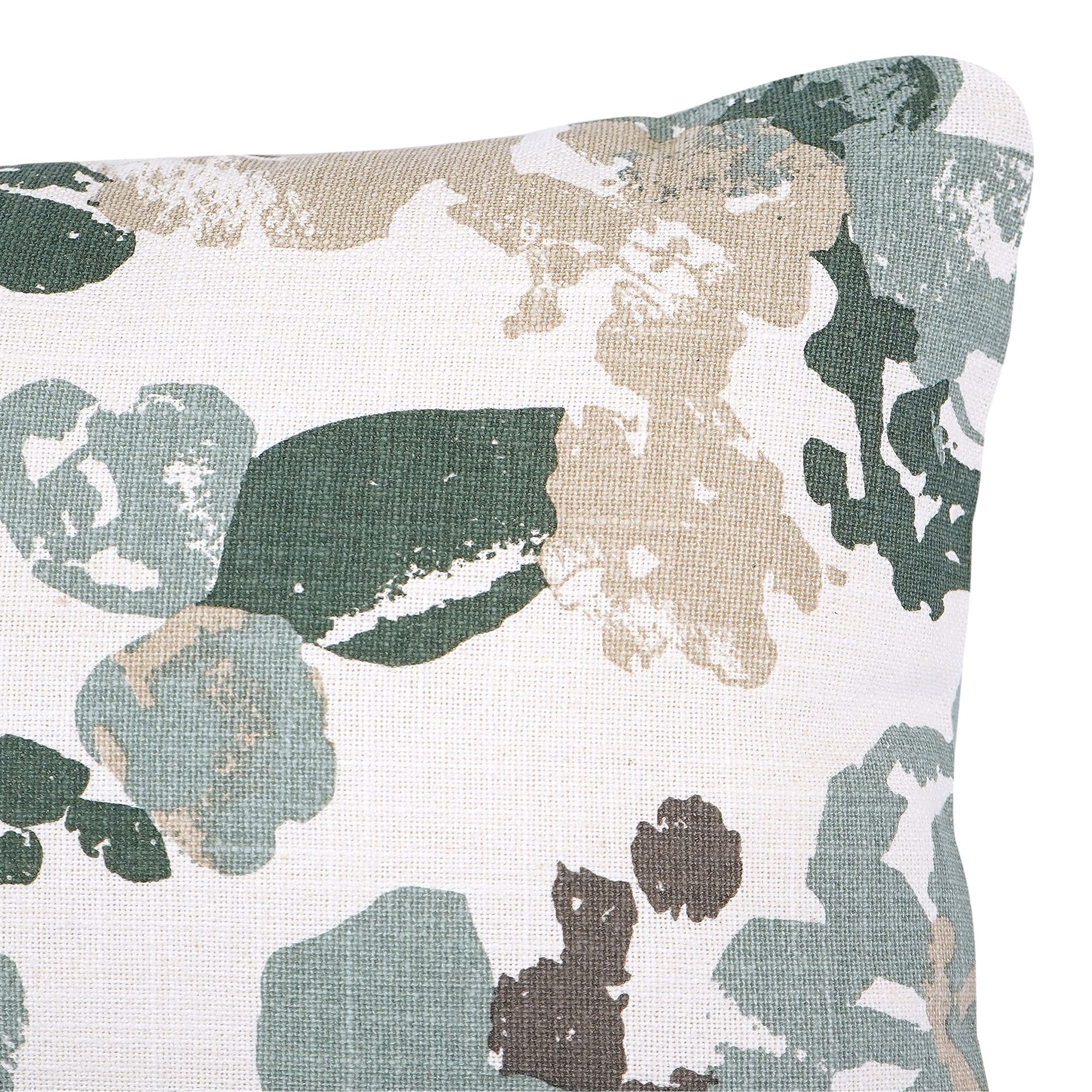 GoodHome Kisiria Beige & Green Printed Outdoor Cushion (L)50cm x (W)30cm