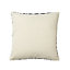 GoodHome Kisiria Chevron Black & off white Cushion (L)45cm x (W)45cm