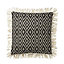 GoodHome Kisiria Diamond Black & off white Cushion (L)45cm x (W)45cm