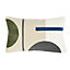 GoodHome Kisiria Geometric Multicolour Cushion (L)50cm x (W)30cm