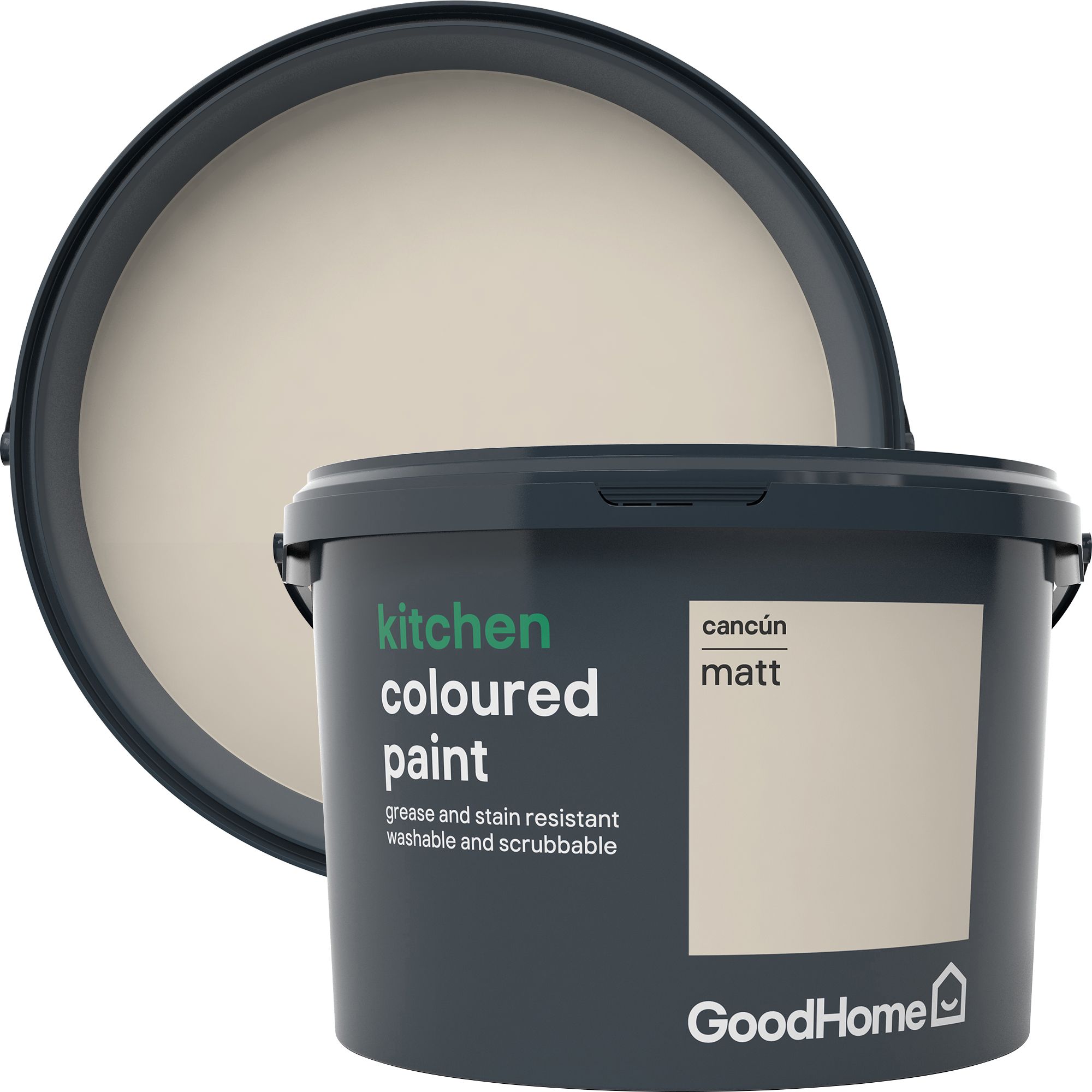GoodHome Kitchen Cancun Matt Emulsion paint, 2.5L | DIY at B&Q