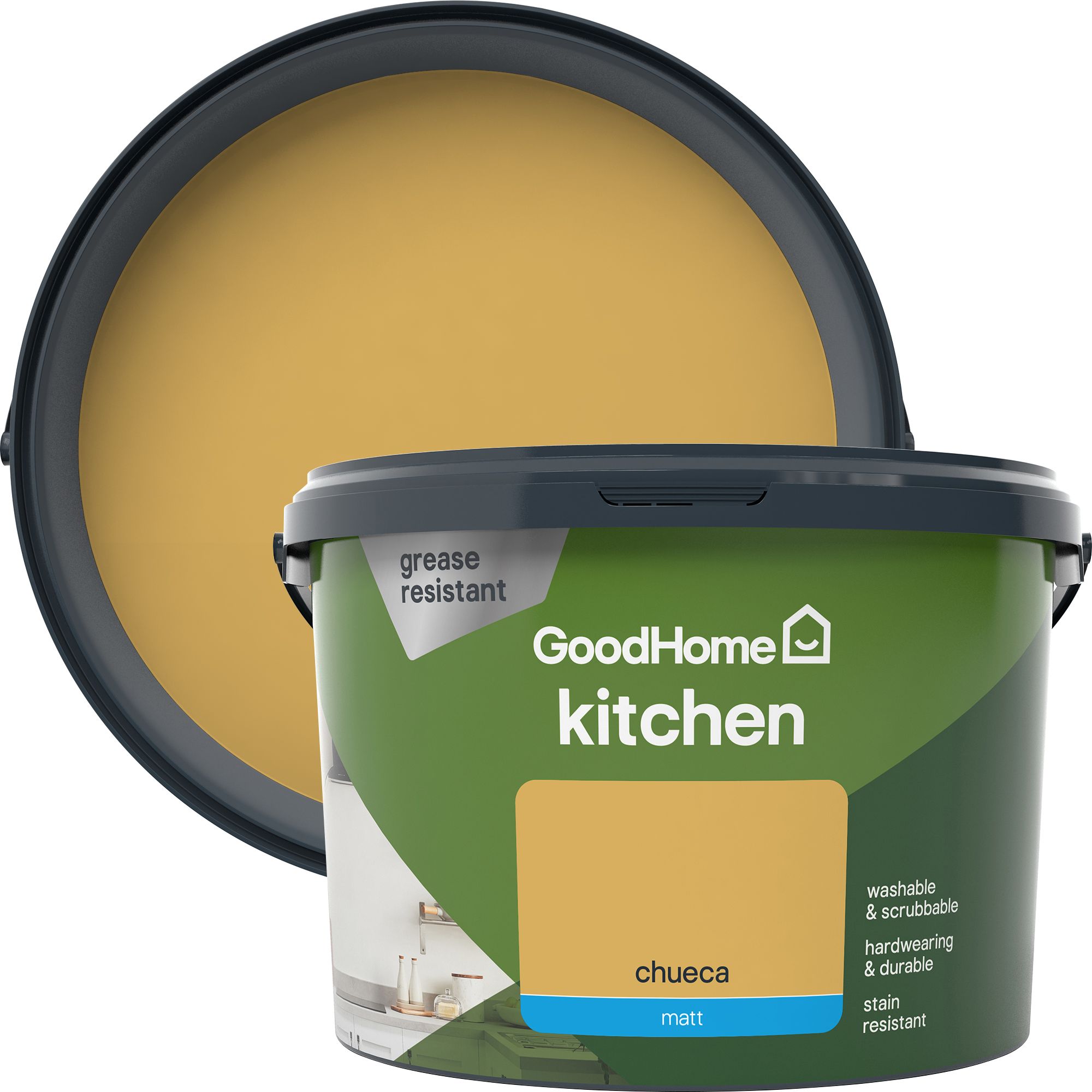 GoodHome Kitchen Chueca Matt Emulsion paint, 2.5L