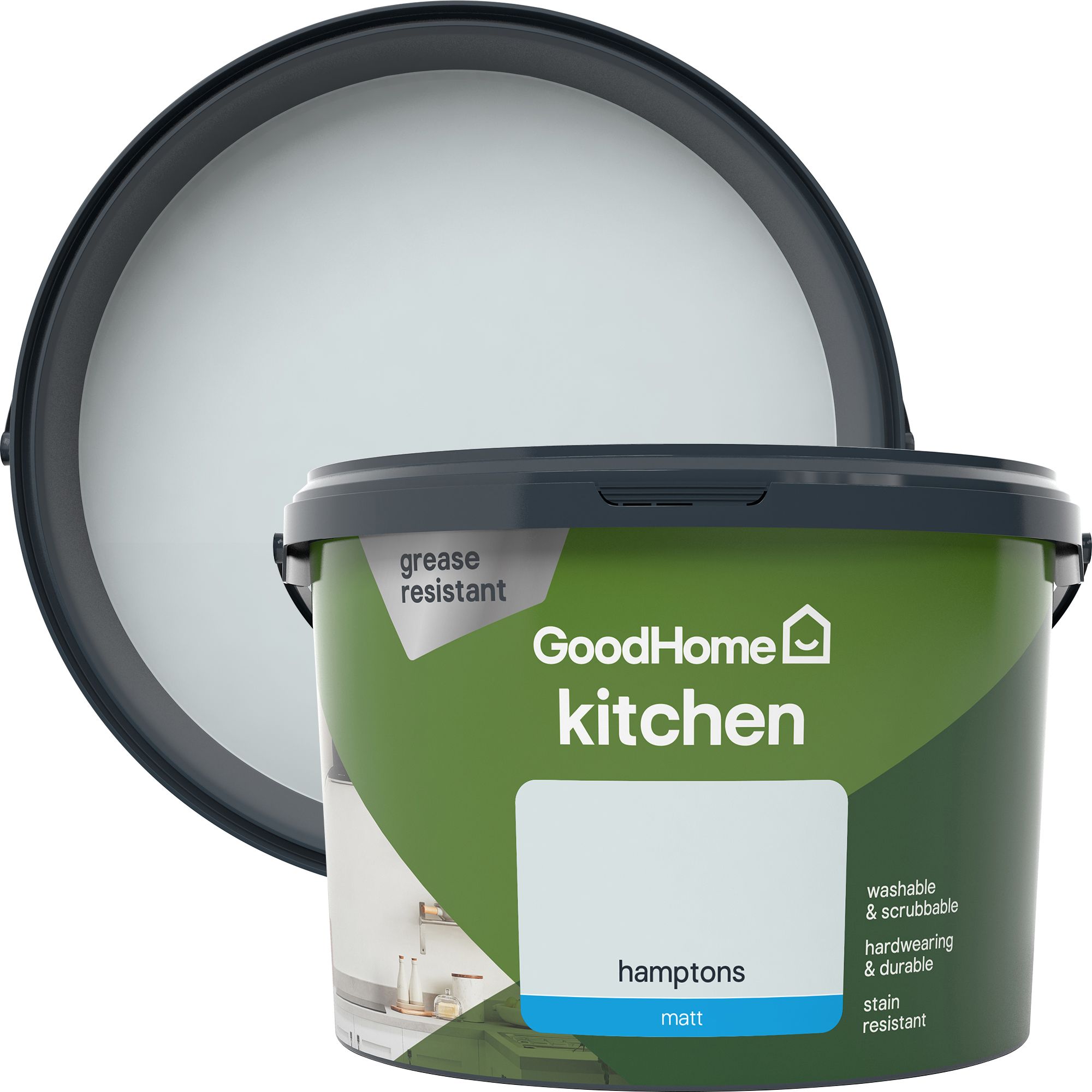GoodHome Kitchen Hamptons Matt Emulsion paint, 2.5L DIY at B&Q
