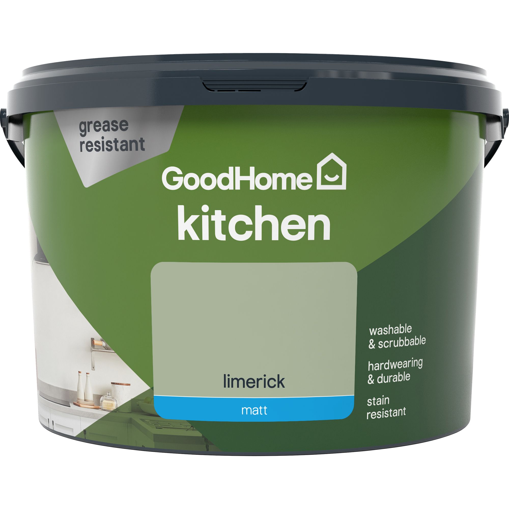 GoodHome Kitchen Limerick Matt Emulsion paint, 2.5L