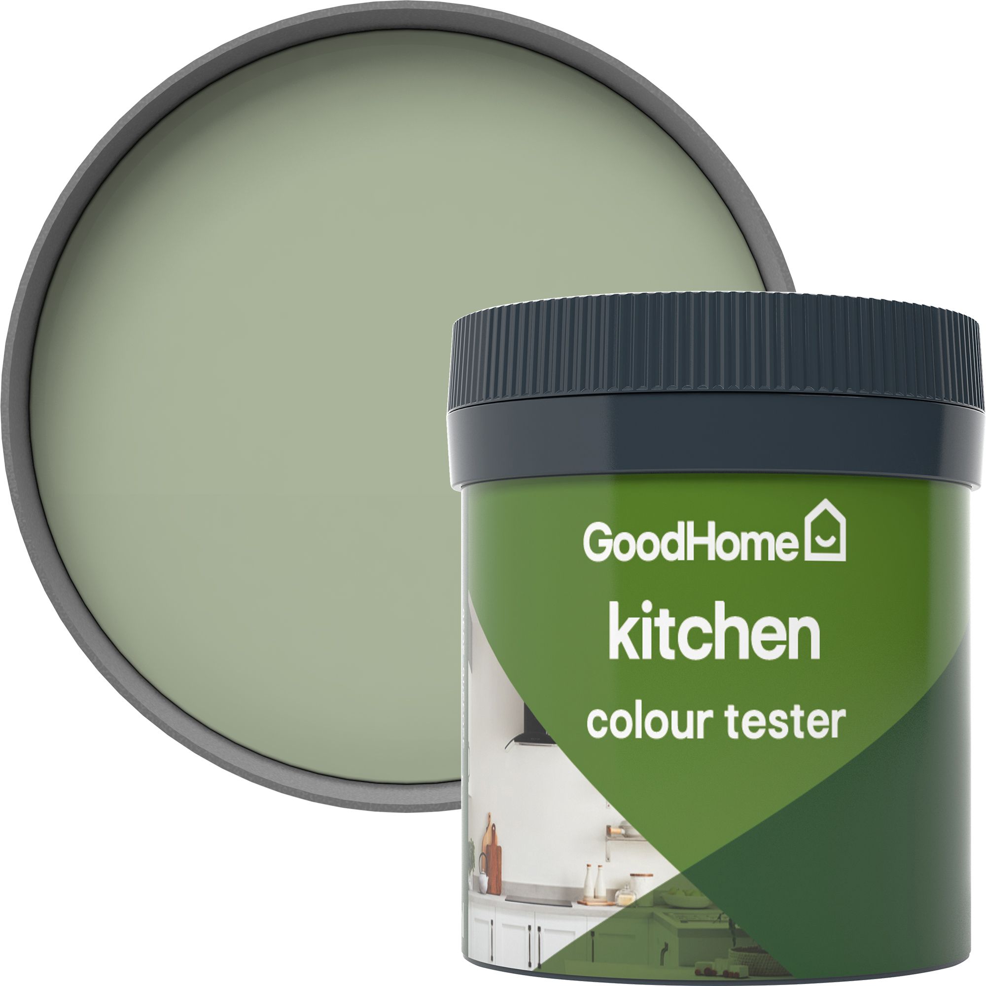 GoodHome Kitchen Limerick Matt Emulsion paint, 50ml Tester pot DIY at B&Q