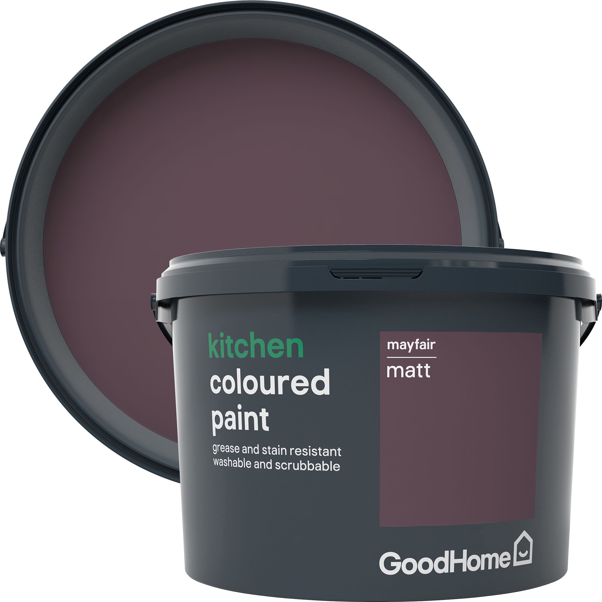 GoodHome Kitchen Mayfair Matt Emulsion paint, 2.5L DIY at B&Q