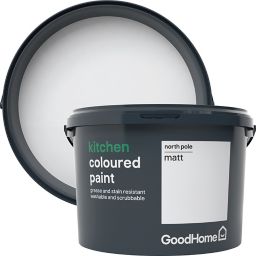 GoodHome Kitchen North pole Matt Emulsion paint, 2.5L
