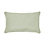GoodHome Klama Blue green Plain Indoor Cushion (L)30cm x (W)50cm