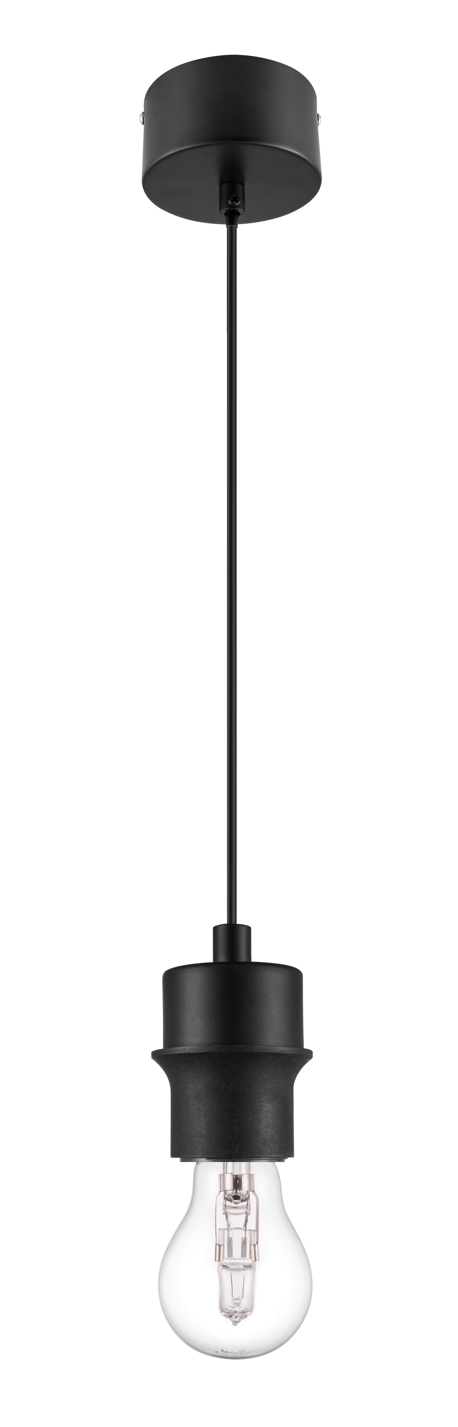 Black pendant on sale light b&q