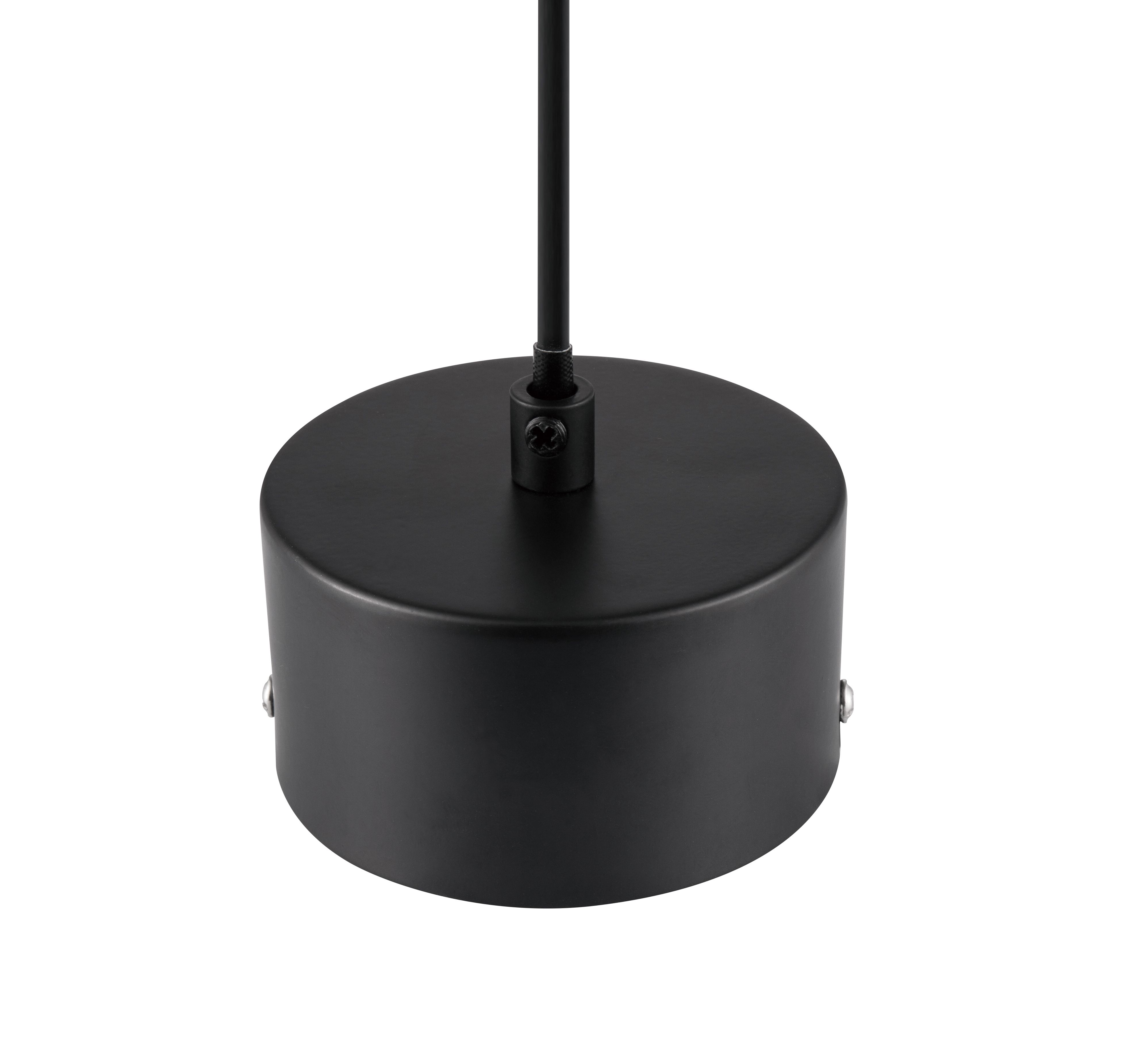 GoodHome Klentony Matt Black Pendant ceiling light Dia 100mm