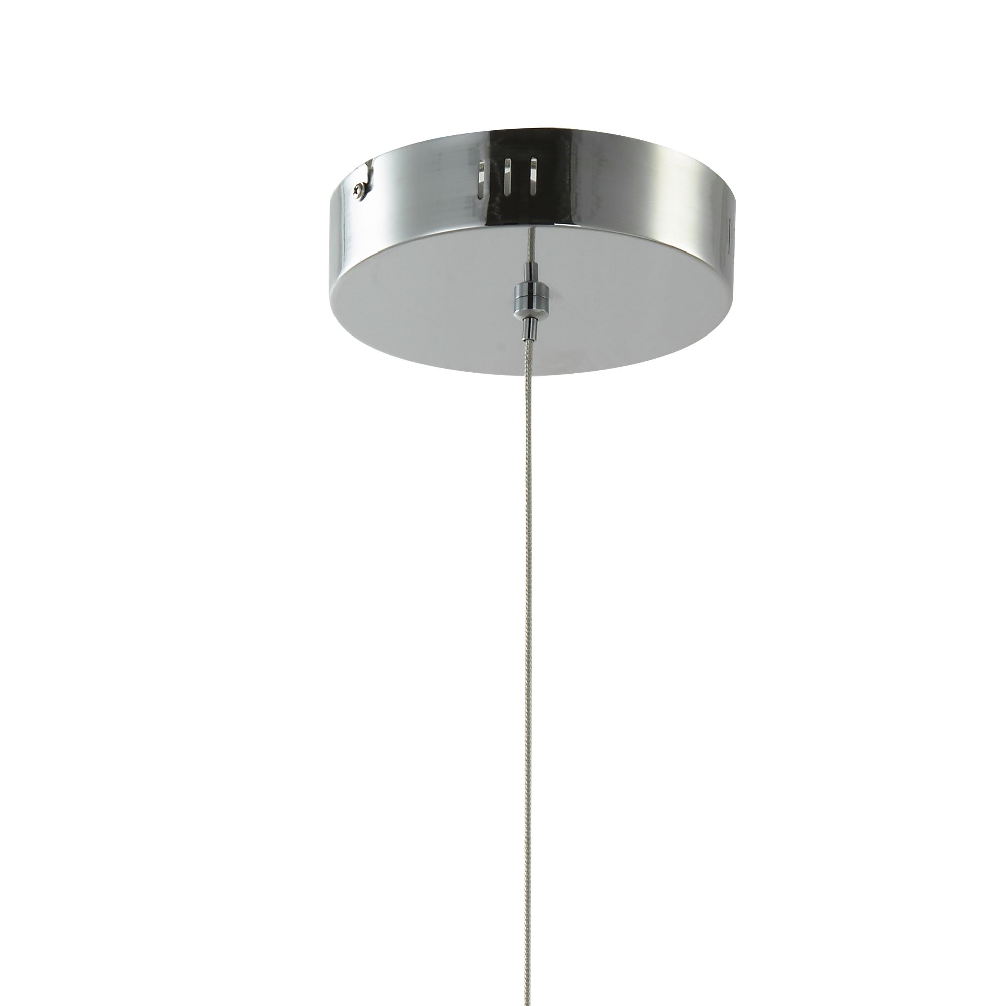GoodHome Kohmani Chrome effect 3 Lamp LED Pendant ceiling light, (Dia)500mm