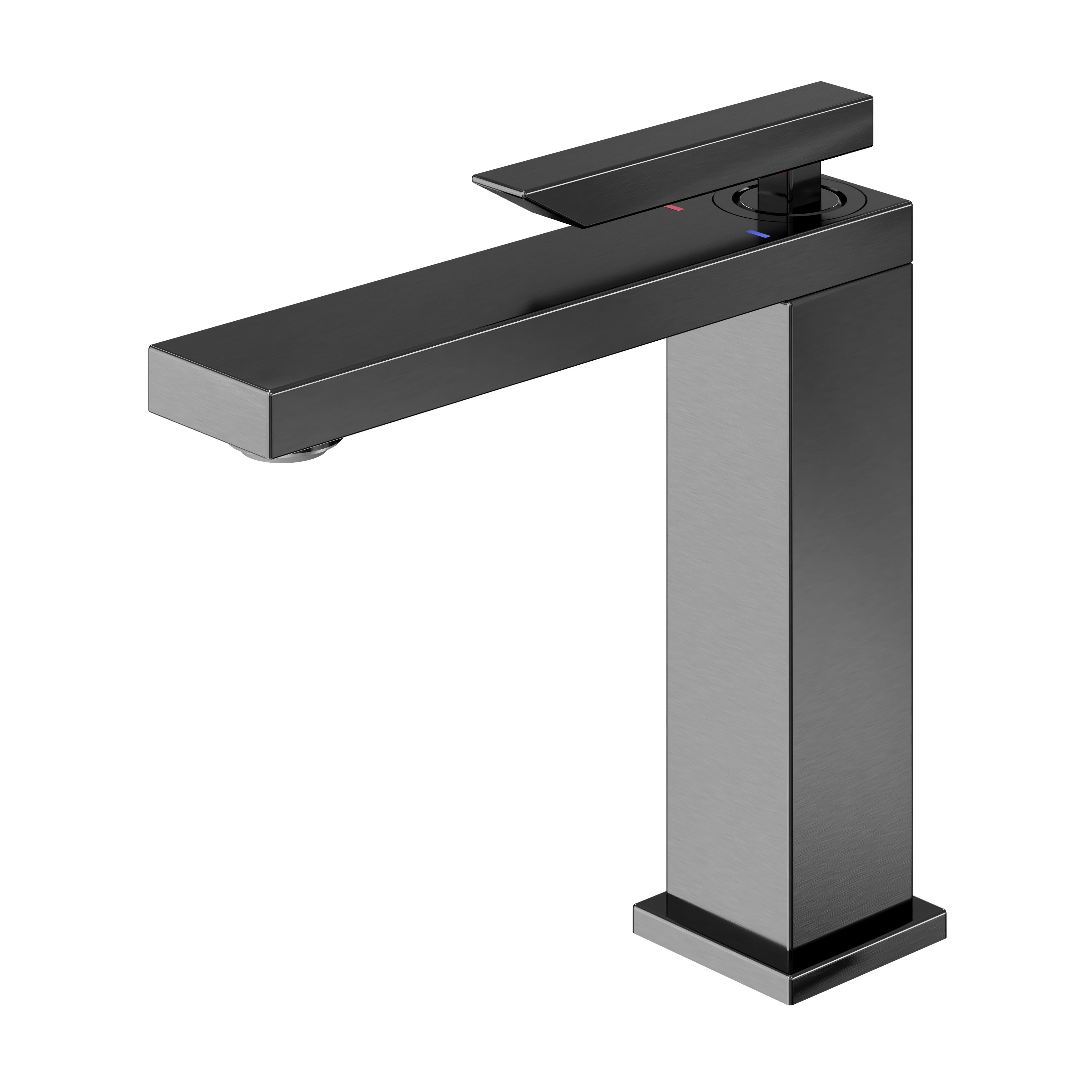 GoodHome Kolima Titanium Basin Mono mixer Tap DIY at B&Q