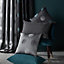 GoodHome Kolla Dark green Spotted Indoor Cushion (L)45cm x (W)45cm