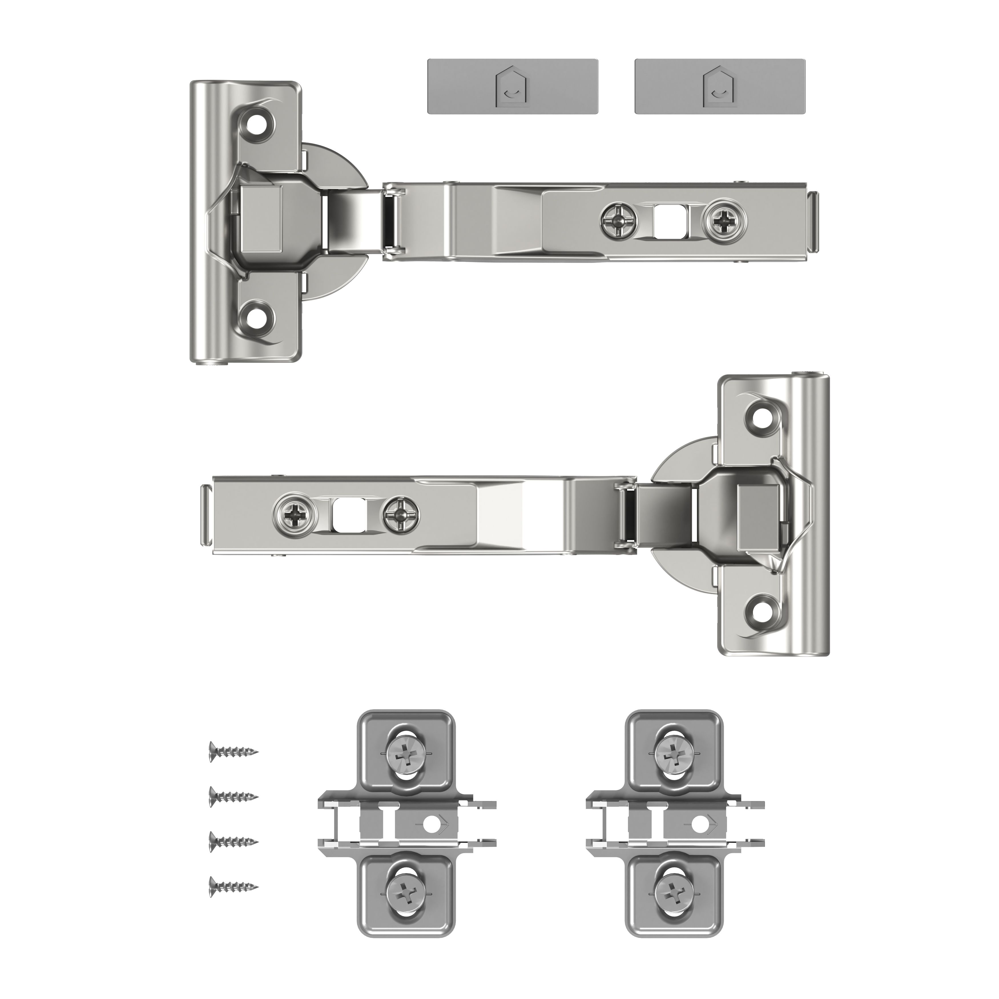 Angled on sale cabinet hinges