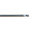 GoodHome Konera Satin Grey Nickel effect Extendable Stick Café rod Set, (L)500mm-800mm (Dia)9mm