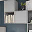 GoodHome Konnect Grey 2 shelf Cube Bookcase, (H)696mm (W)354mm