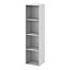 GoodHome Konnect Grey 4 shelf Cube Bookcase, (H)1380mm (W)354mm