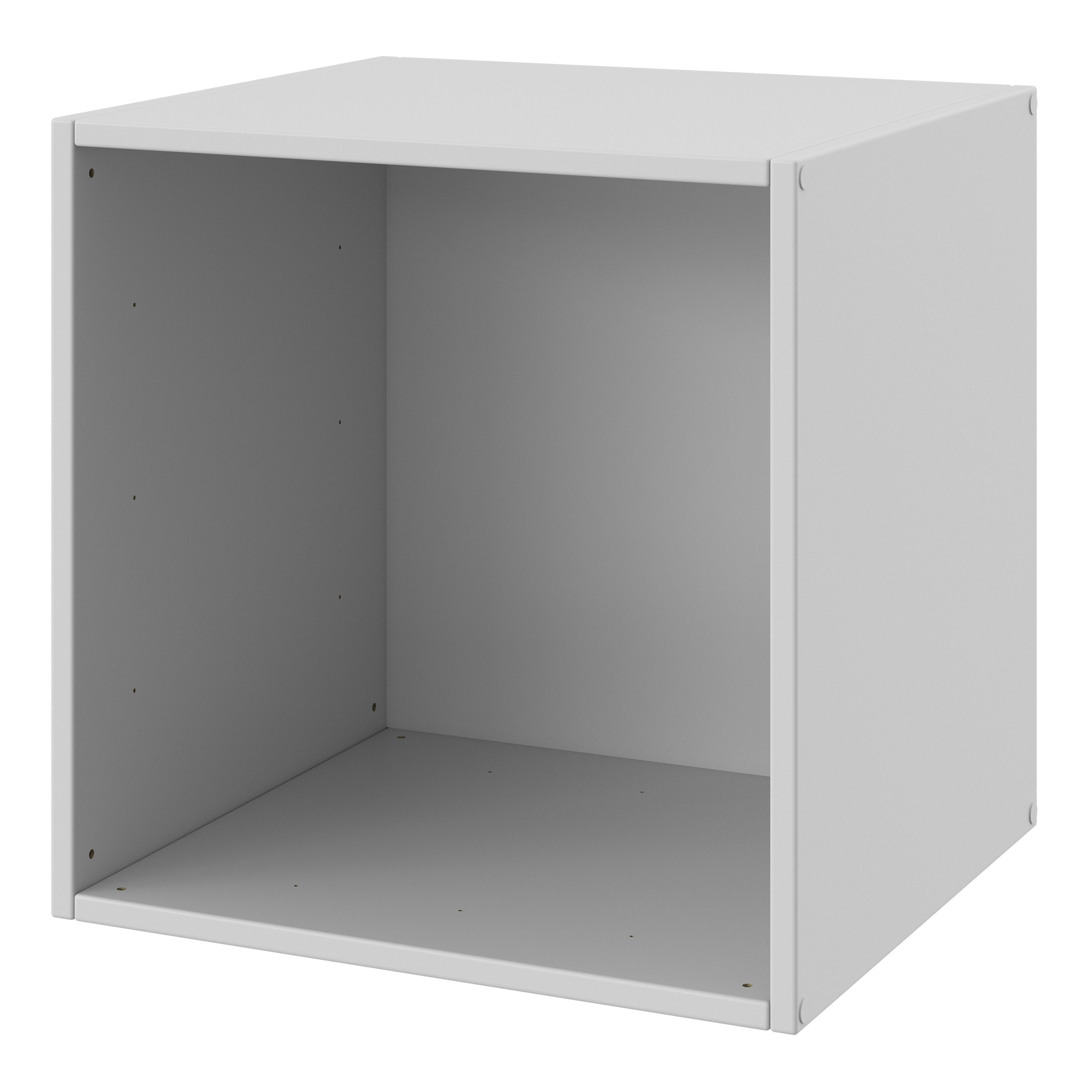 GoodHome Konnect Grey Cube Shelving unit, (H)354mm (W)354mm DIY at B&Q