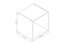 GoodHome Konnect Grey Cube Shelving unit, (H)354mm (W)354mm