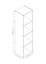 GoodHome Konnect Oak effect 4 shelf Cube Bookcase, (H)1380mm (W)354mm