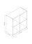 GoodHome Konnect Oak effect 4 shelf Cube Bookcase, (H)696mm (W)696mm