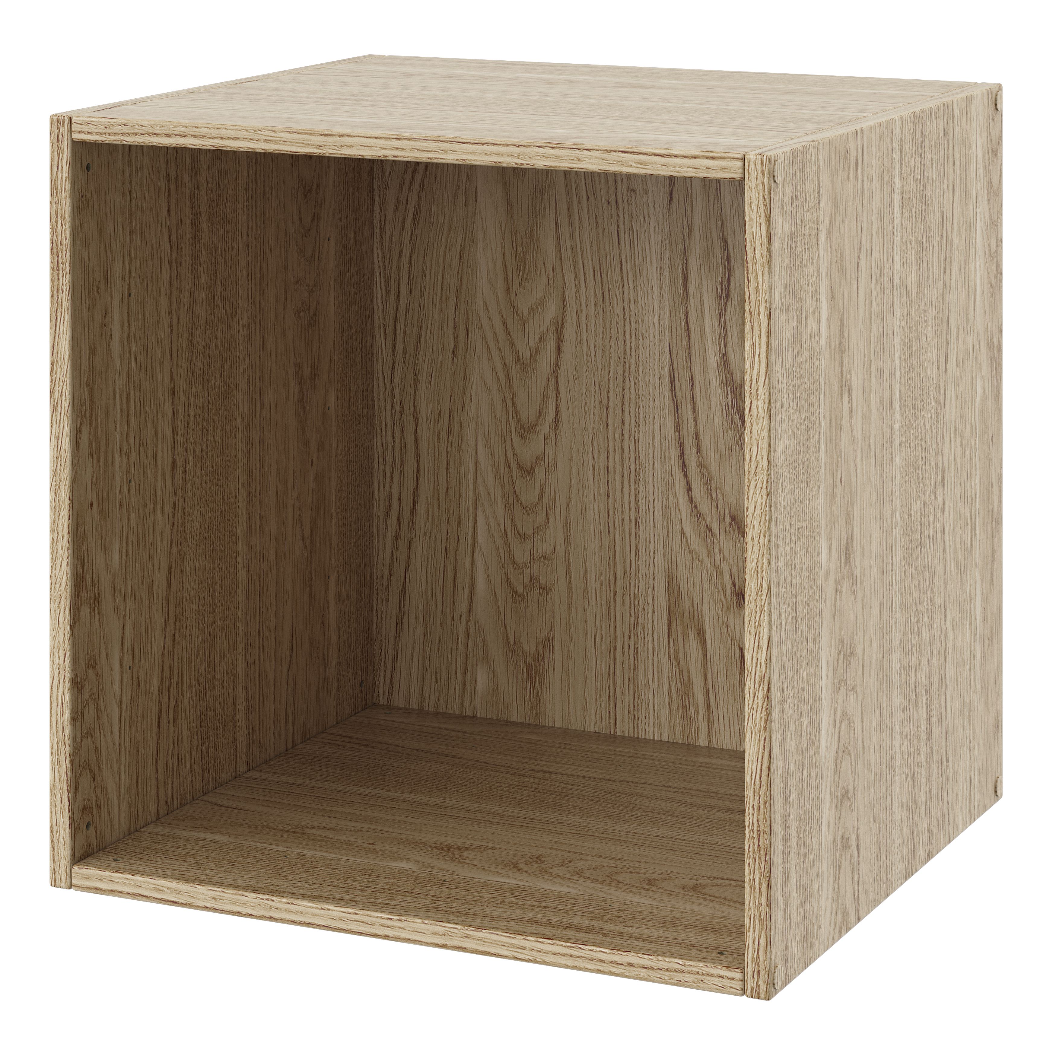 GoodHome Konnect Oak effect Cube Shelving unit, (H)354mm (W)354mm