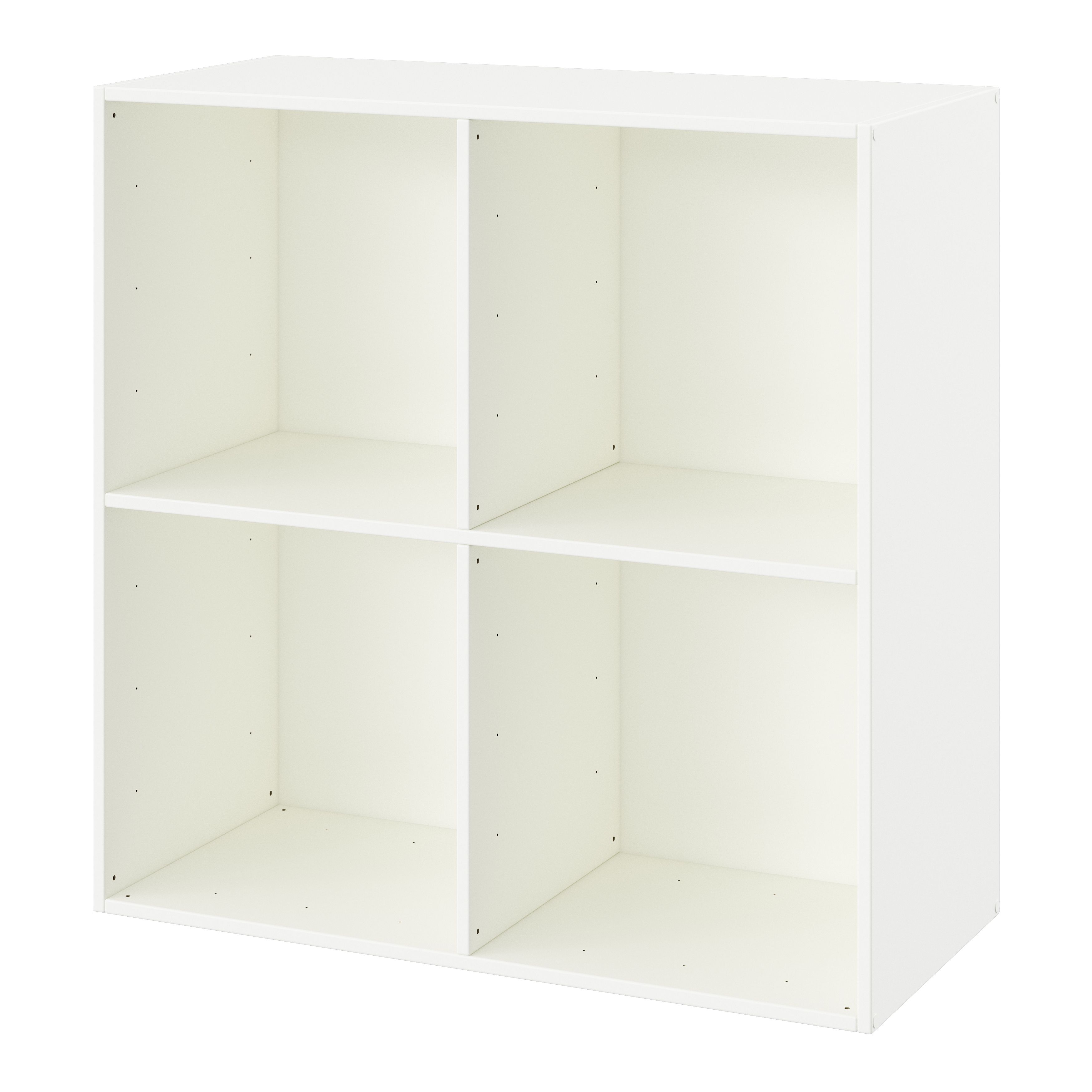 GoodHome Konnect White 4 shelf Cube Bookcase, (H)696mm (W)696mm