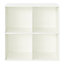 GoodHome Konnect White 4 shelf Cube Bookcase, (H)696mm (W)696mm
