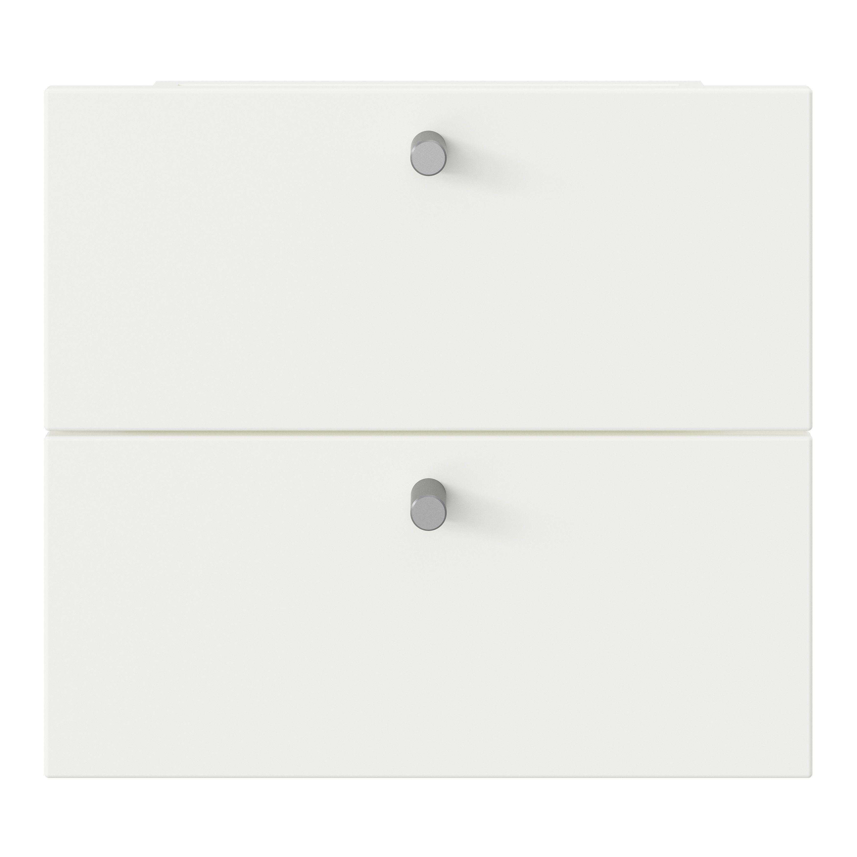 GoodHome Konnect White Slab Internal Modular Drawer (H)323mm (W)322mm (D)322mm, Pair