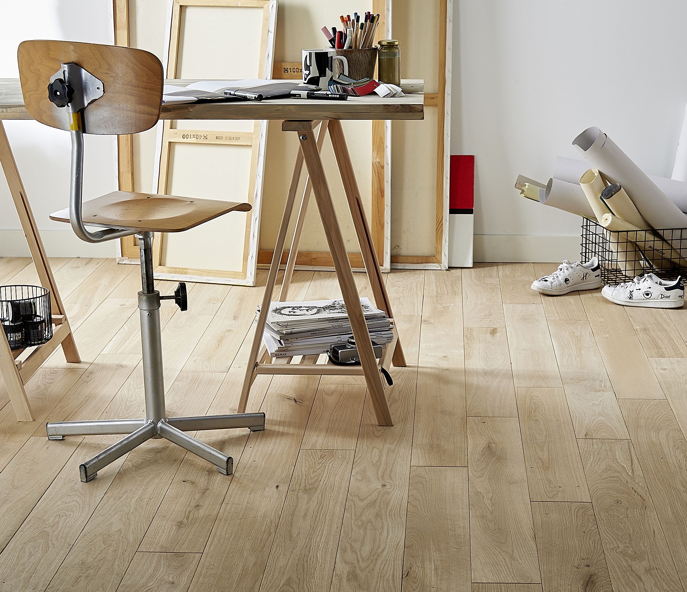 GoodHome Koping Natural wood effect Oak Flooring Flooring, 1.56m²