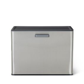 GoodHome Kora Anthracite Integrated Kitchen Pull-out bin, - 30L