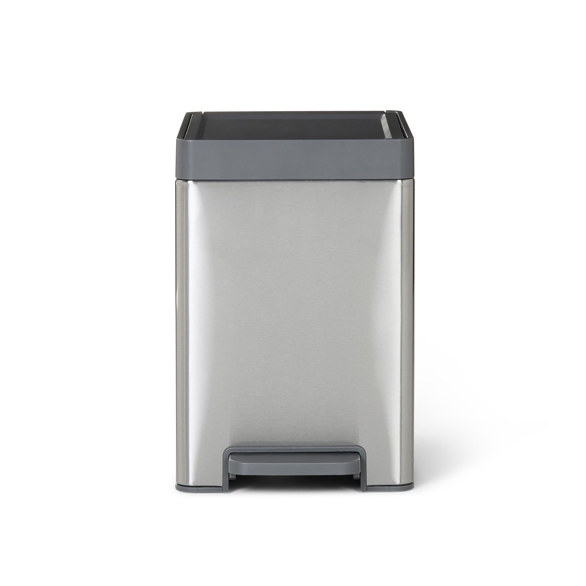 GoodHome Kora Anthracite Metal Pedal Bin - 14L