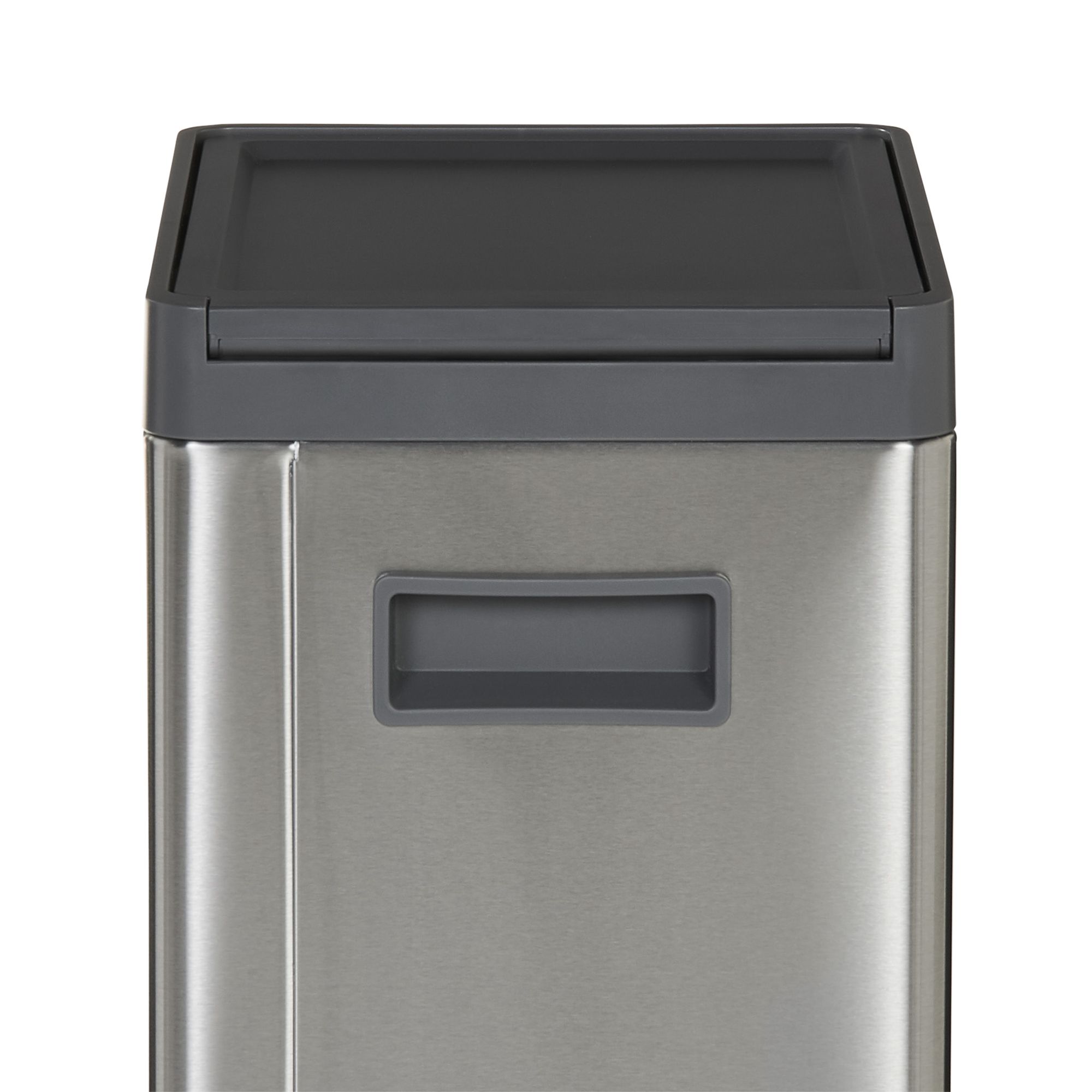 GoodHome Kora Anthracite Metal Pedal Bin - 30L